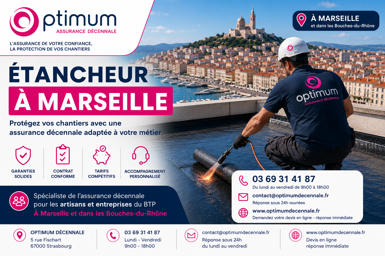 Assurance décennale étancheur : comparez les garanties pour protéger votre activité BTP à Marseille Provence-Alpes-Côte d&rsquo;Azur