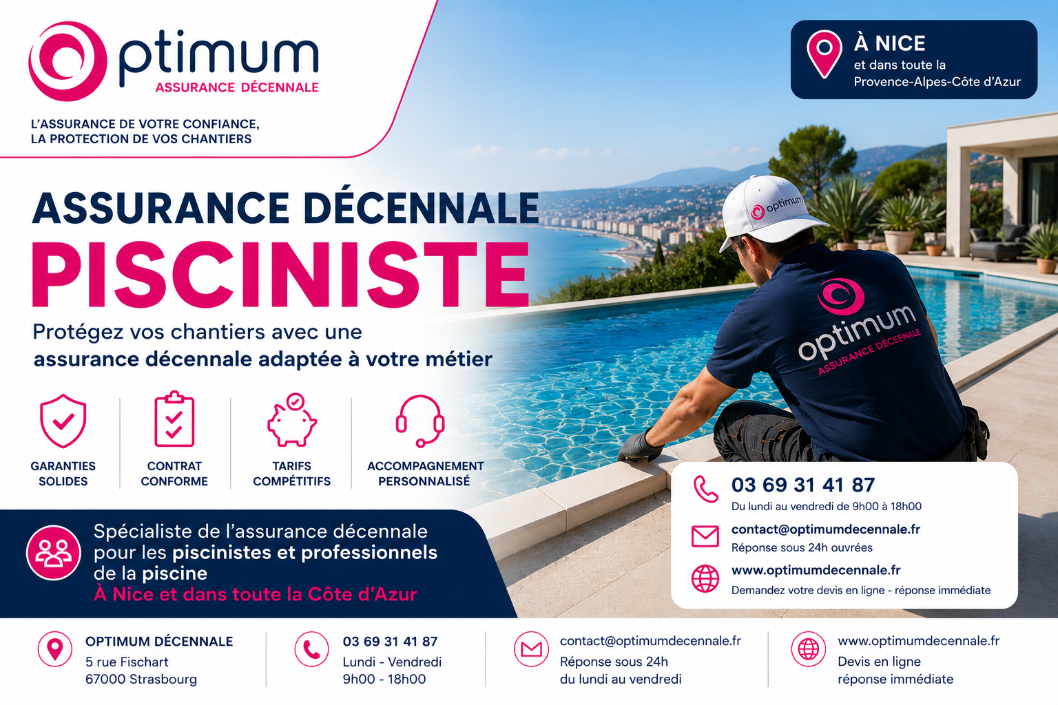 Souscrire une assurance décennale pour constructeur de piscine à Nice (Provence-Alpes-Côte d&rsquo;Azur)
