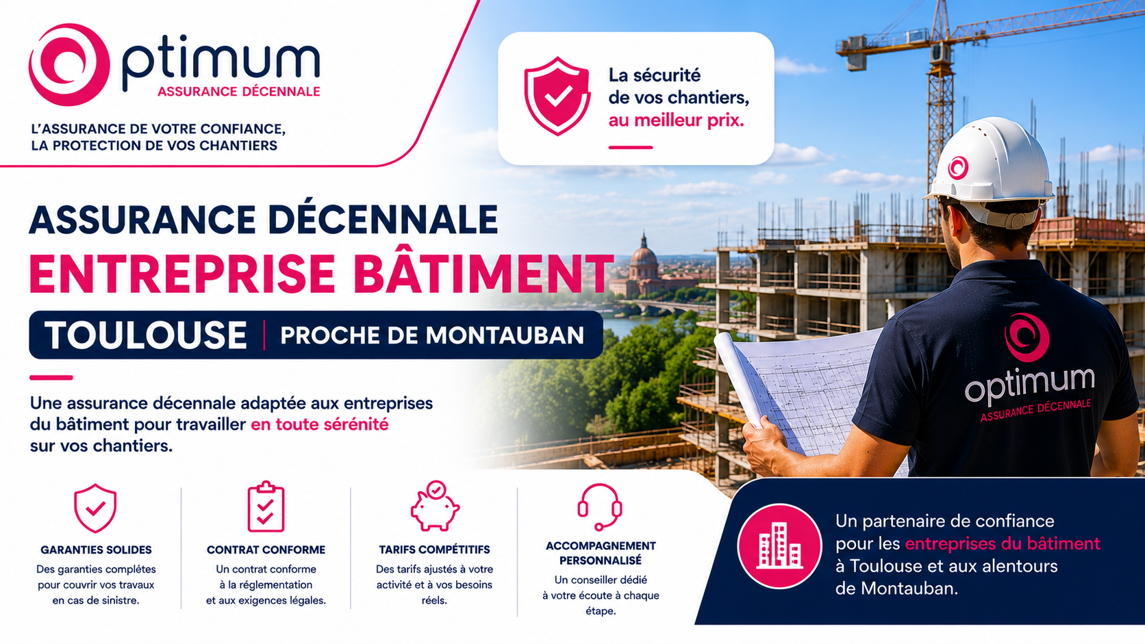Assurance décennale entreprise bâtiment Toulouse proche de Montauban