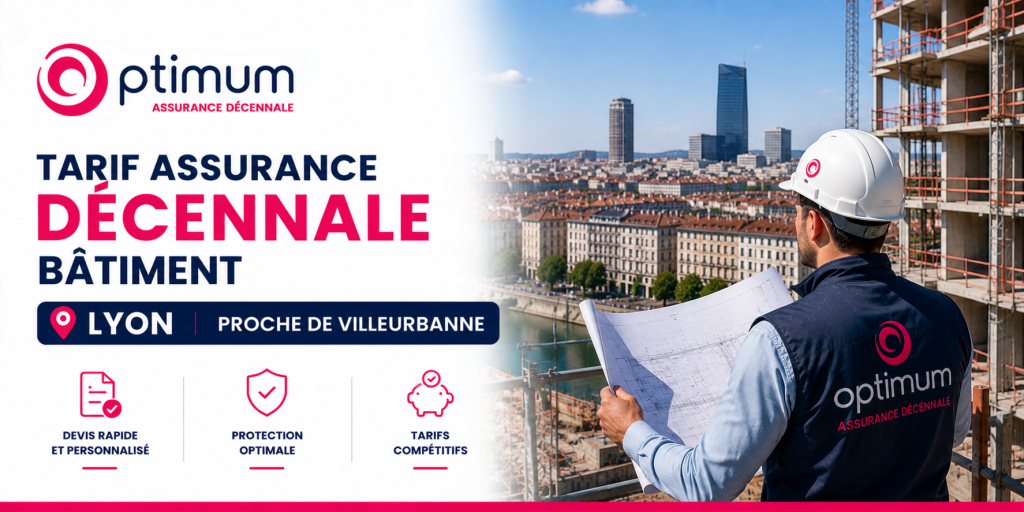 Tarif assurance décennale bâtiment Lyon proche de Villeurbanne