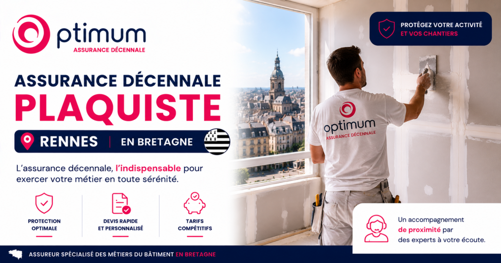 Assurance décennale plaquiste Rennes en Bretagne