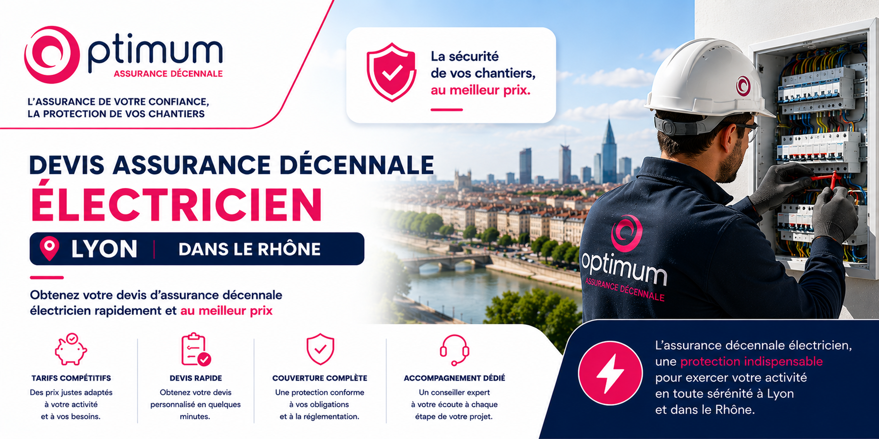 Devis assurance décennale électricien Lyon dans le Rhône